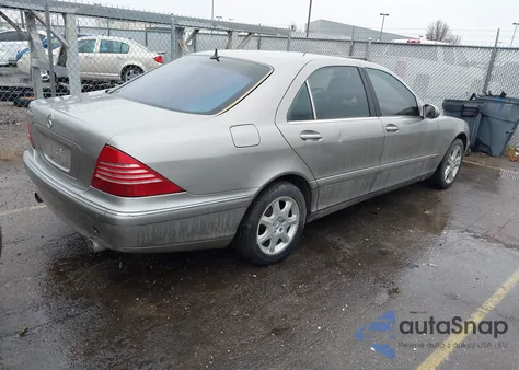 2003 Mercedes-Benz S 500 из США, поврежденный, VIN WDBNG75J63A366294